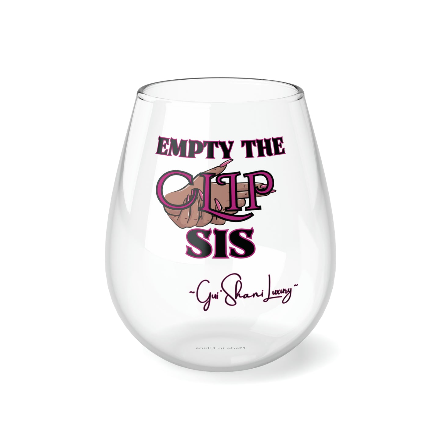 #ETC Stemless Wine Glass, 11.75o
